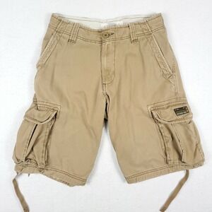 Aeropostale Outdoors Hiking Camping Beige Cargo Shorts Men's Size 28
